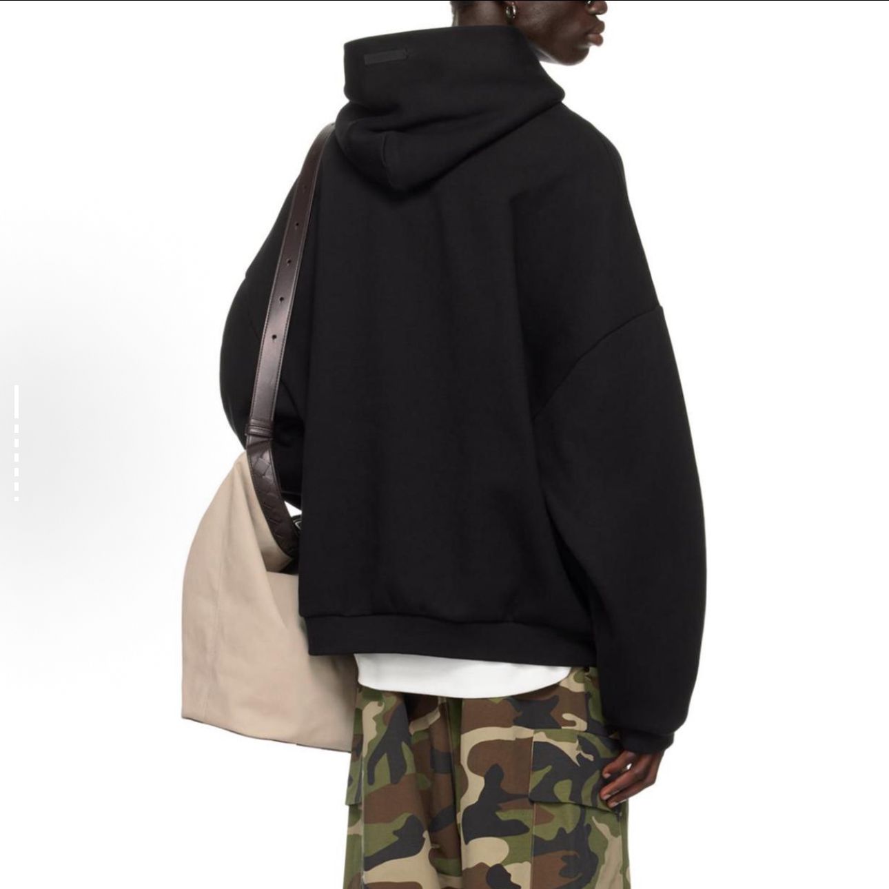 Fear of God State Essentials Hoodie - Black - Yellow Print