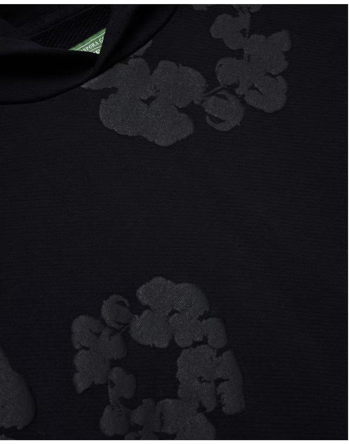 Denim Tears The Cotton Wreath Sweatshirt - Black Monochrome