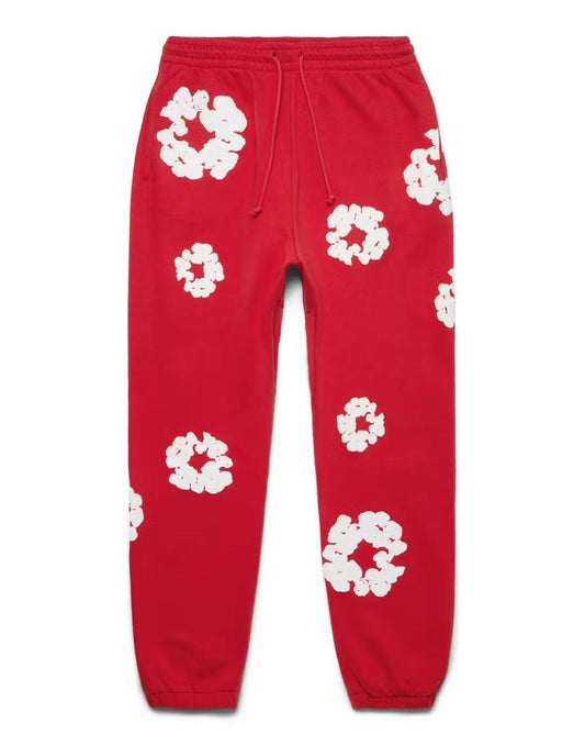Denim Tears The Cotton Wreath Sweatpants - Red