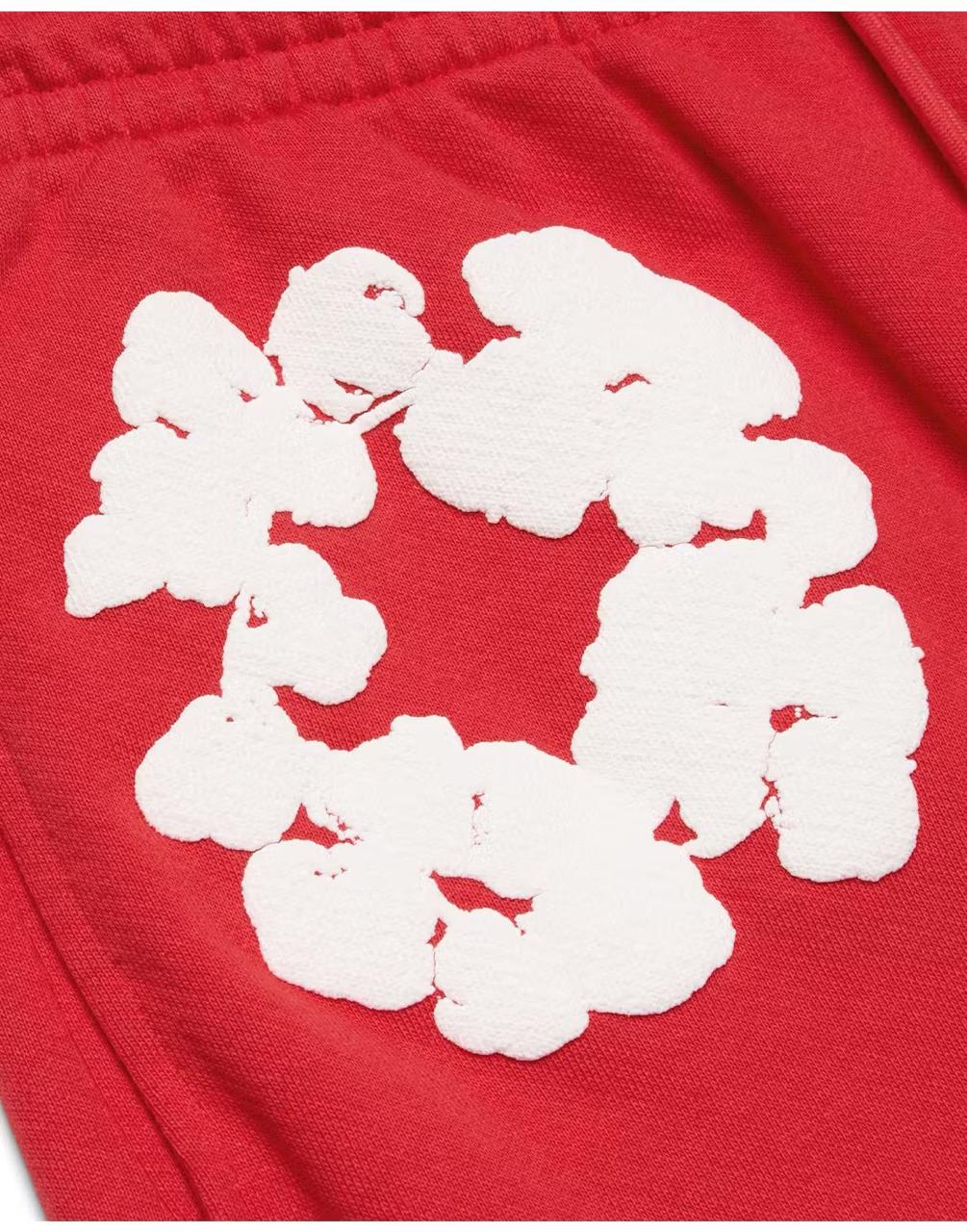 Denim Tears The Cotton Wreath Sweatpants - Red