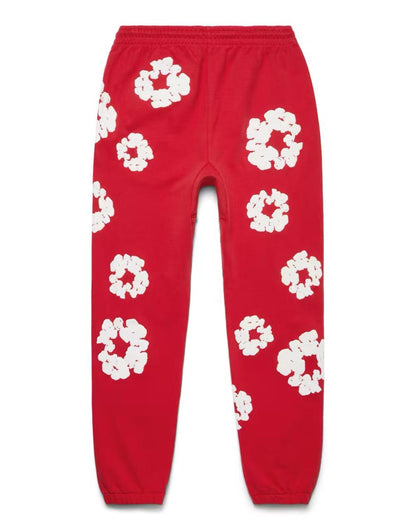 Denim Tears The Cotton Wreath Sweatpants - Red