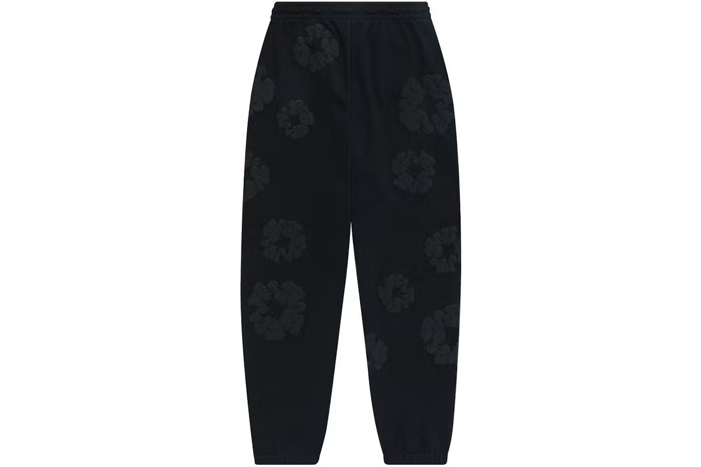 Denim Tears The Cotton Wreath Sweatpants -  Black Monochrome