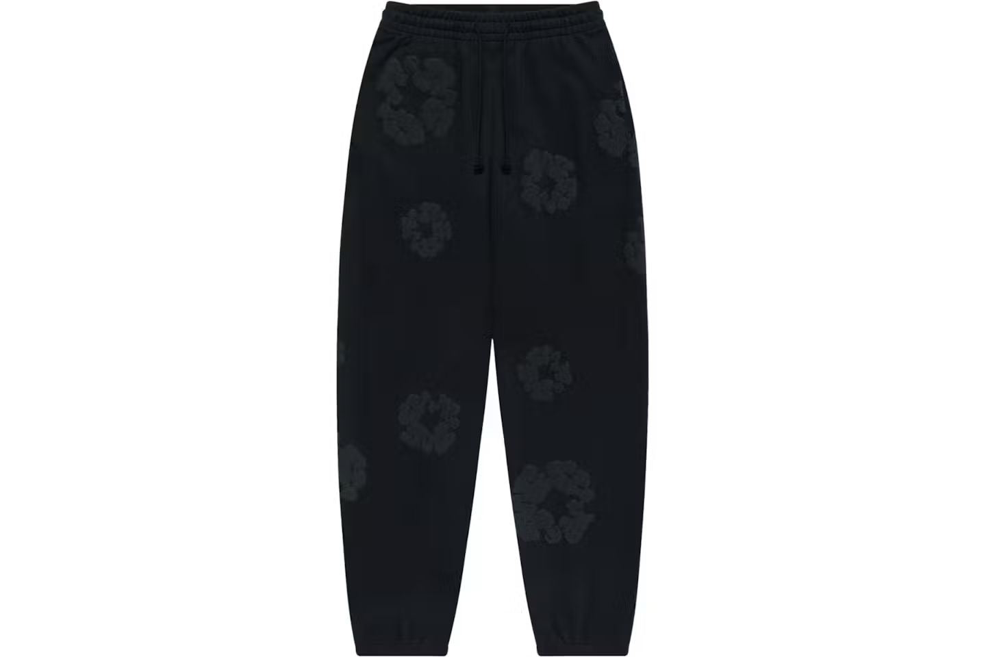 Denim Tears The Cotton Wreath Sweatpants -  Black Monochrome