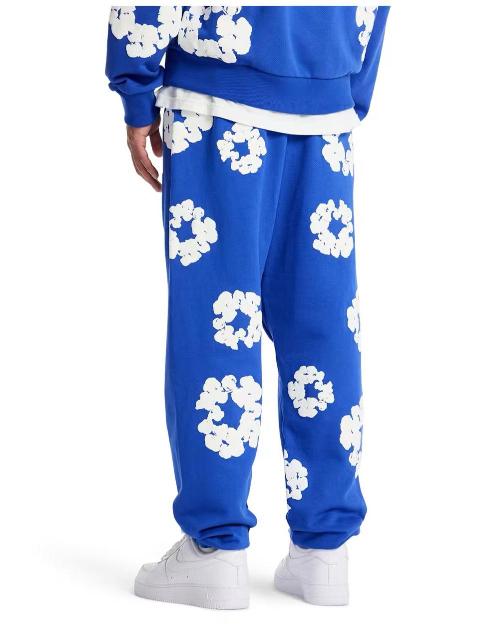 Denim Tears The Cotton Wreath Sweatpants - Blue