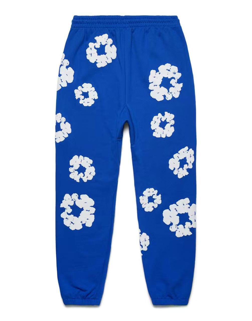 Denim Tears The Cotton Wreath Sweatpants - Blue