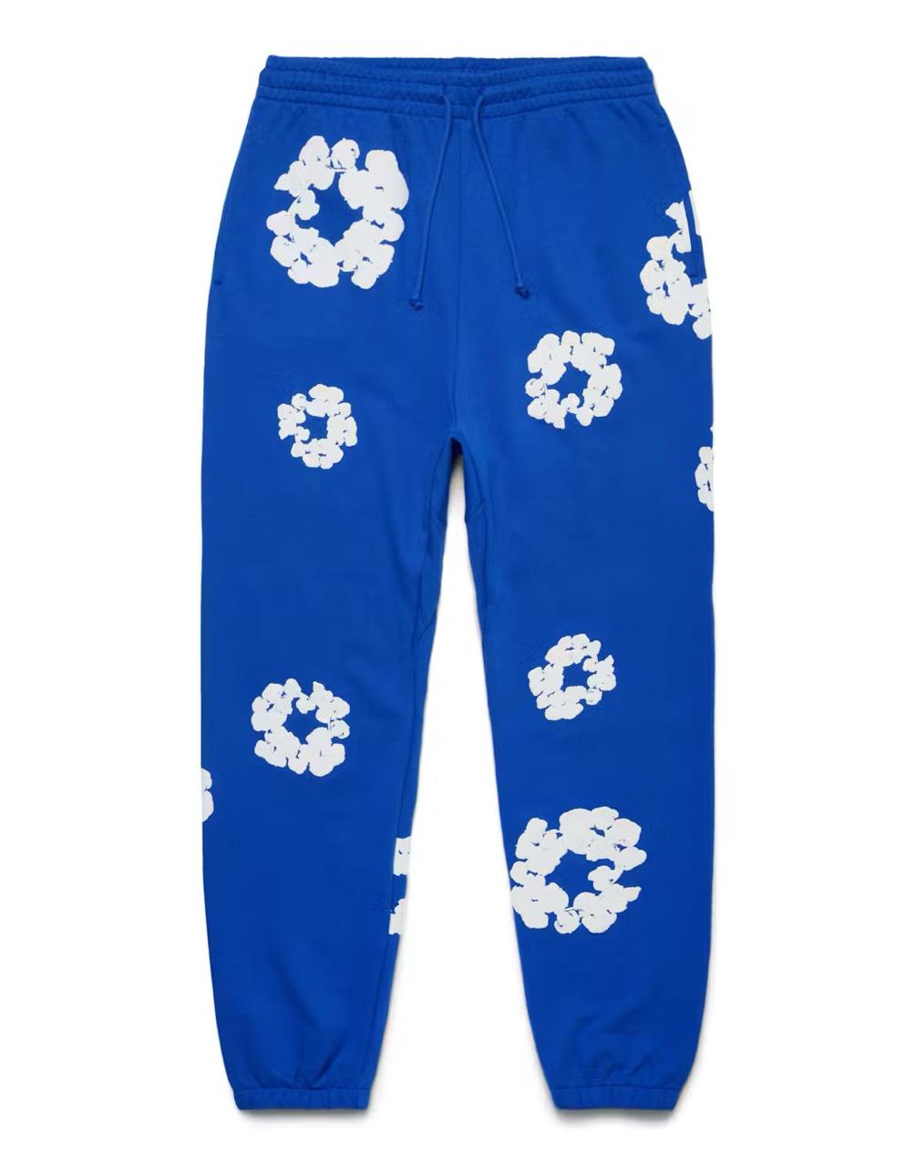 Denim Tears The Cotton Wreath Sweatpants - Blue
