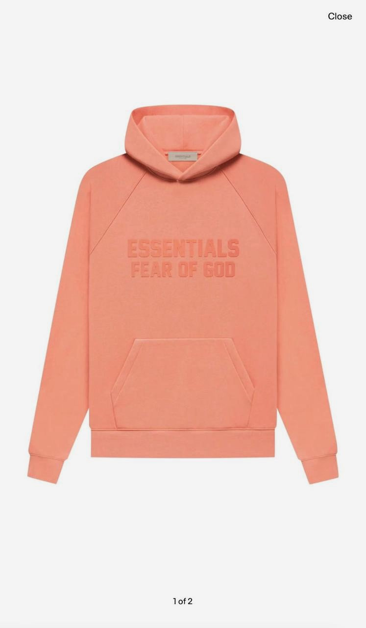 Fear of God Essentials Hoodies - Coral