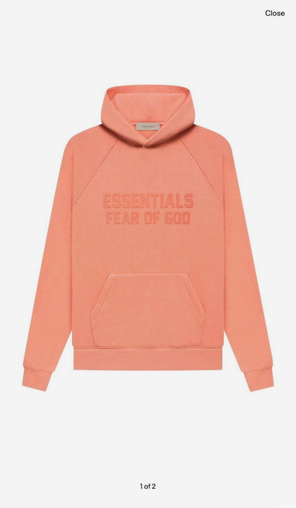Fear of God Essentials Hoodies - Coral