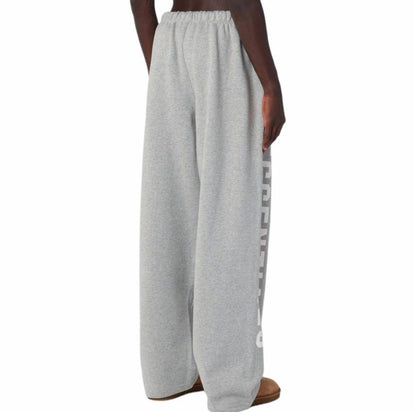 Fear of God State Essentials Relaxed Sweatpants  - Heather Grey - White Print