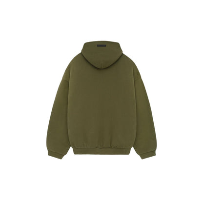 Fear of God State Essentials Hoodie - Army Green - White Print
