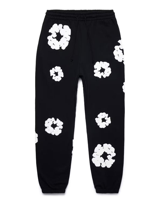 Denim Tears The Cotton Wreath Sweatpants - Black