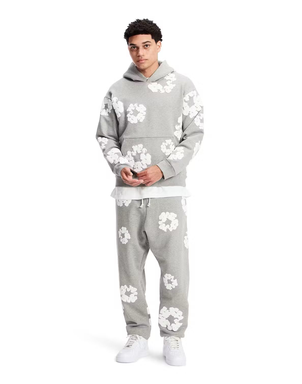 Denim Tears The Cotton Wreath Sweatshirt - Grey