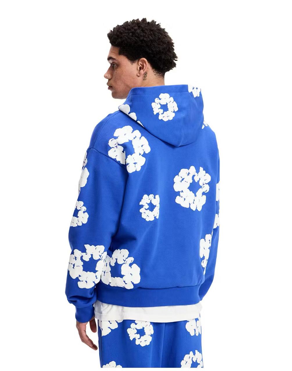 Denim Tears The Cotton Wreath Sweatshirt - Blue