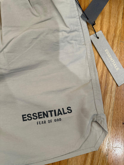 Khaki FOG Essentials Sports Shorts Reflective